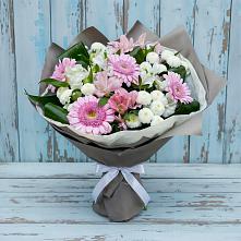 Букет цветов из:  Герберы, Альстромерии и Хризантемы в Верхней Хаве