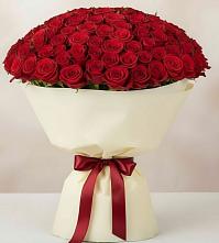 Букет 101 Красная роза Милано в Верхней Хаве