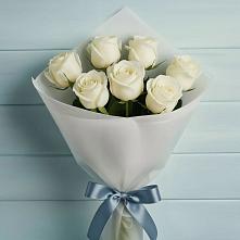 Букет 7 Белых роз Эдлесс Лав #REPLACE_PRED# Верхней Хаве