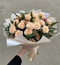 Букет Кремовые розы Латте в Верхней Хаве