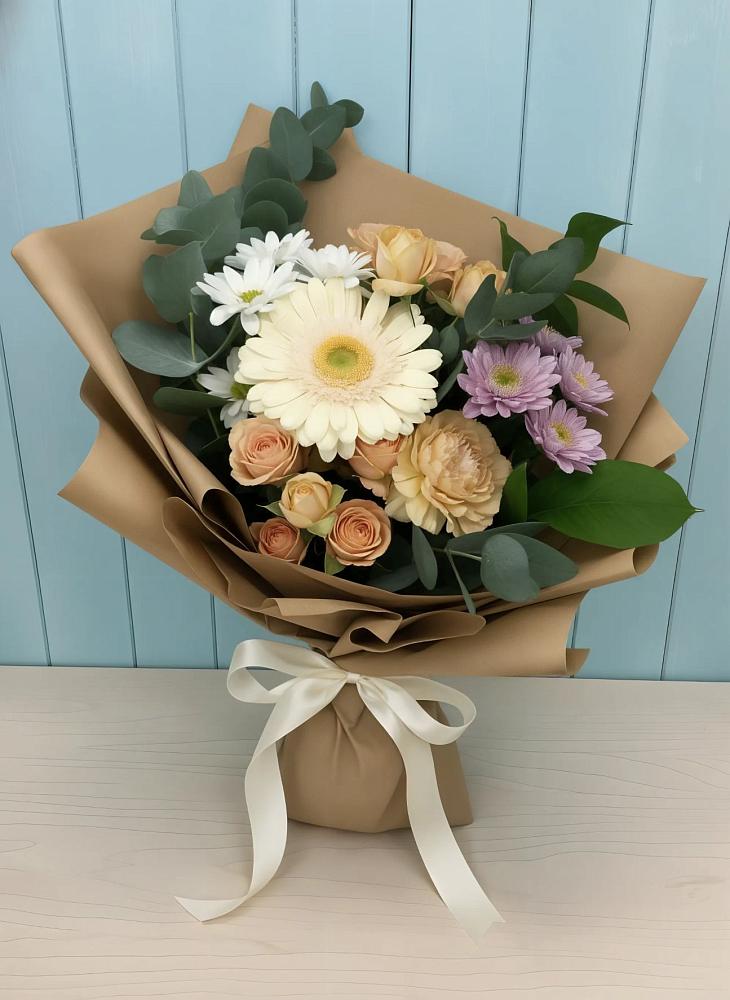 Букет цветов из: Герберы и Хризантемы в Верхней Хаве