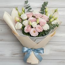 Букет цветов из:  Лизиантусы #REPLACE_PRED# Верхней Хаве