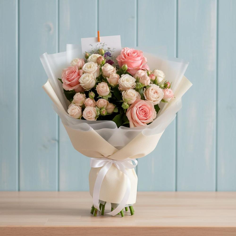 Букет цветов из: Розы в Верхней Хаве