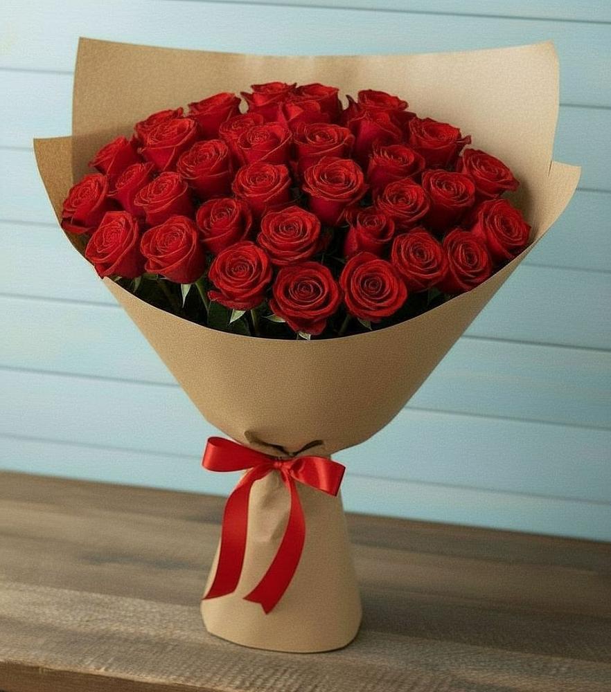Букет Красные розы Милано в Верхней Хаве