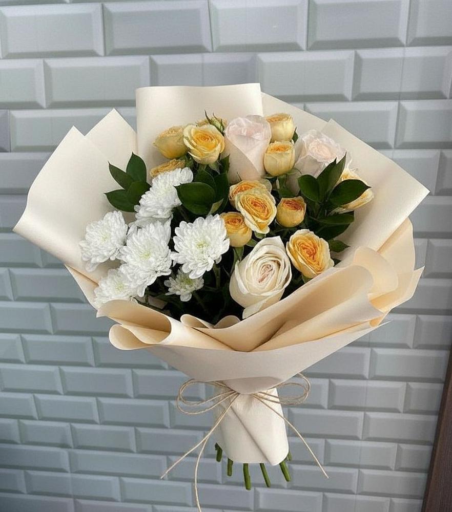 Букет цветов из: Розы и Хризантемы в Верхней Хаве