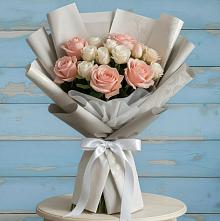 Букет цветов из:  Розы #REPLACE_PRED# Верхней Хаве