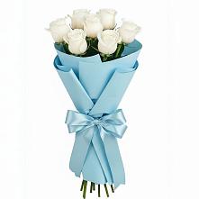 Букет 7 белых роз Проуд в Верхней Хаве