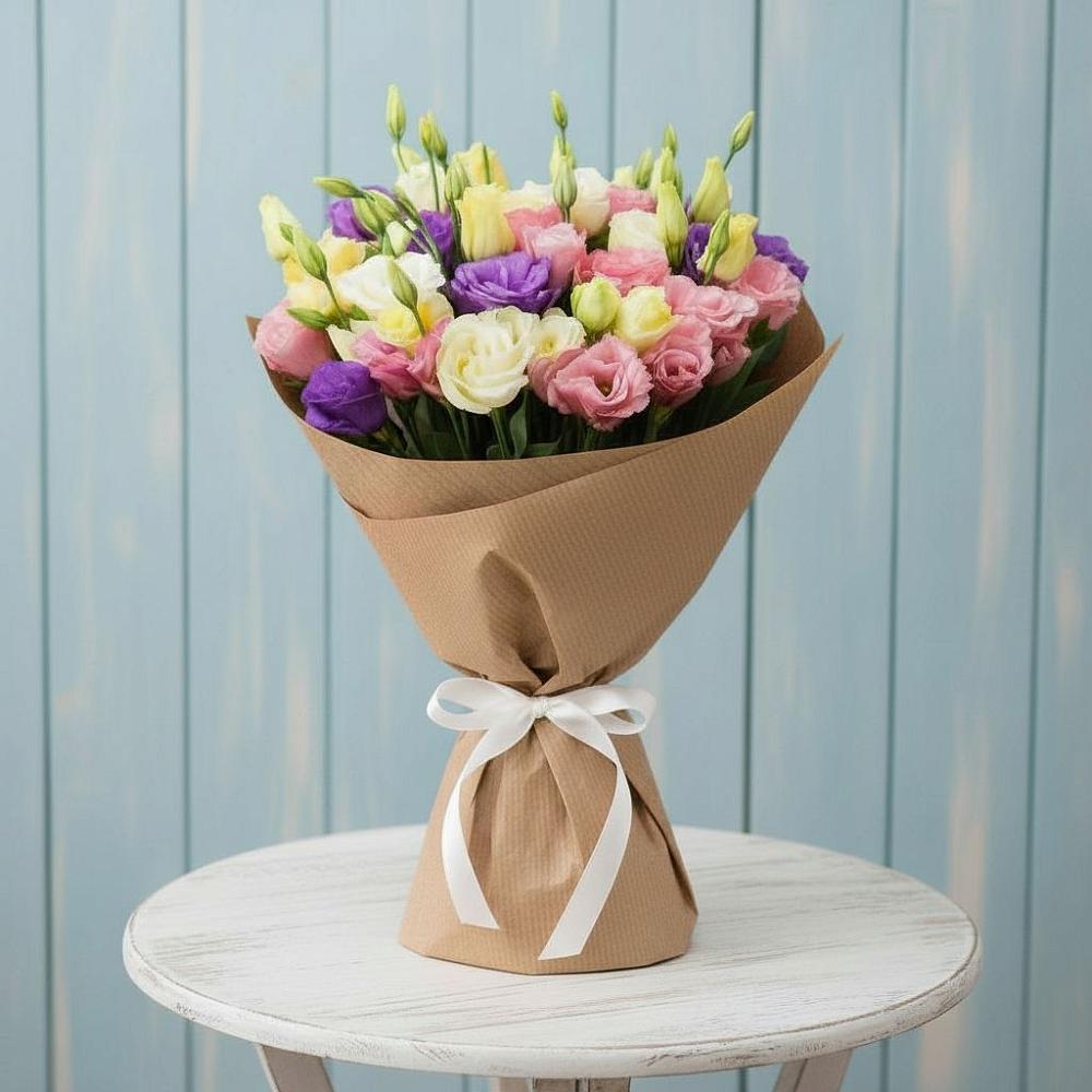 Букет цветов из: Лизиантусы в Верхней Хаве