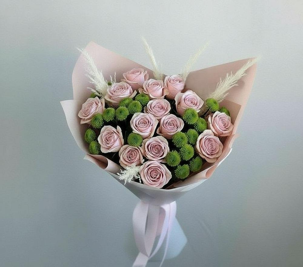 Букет цветов из: Розы и Хризантемы в Верхней Хаве