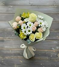 Букет цветов из:  Альстромерии, Розы и Хризантемы в Верхней Хаве