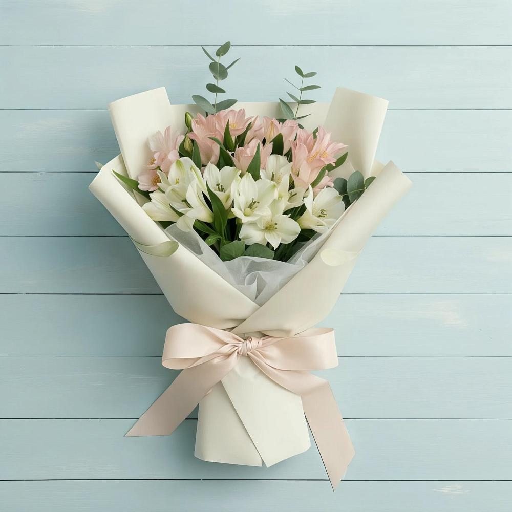 Букет цветов из: Альстромерии в Верхней Хаве