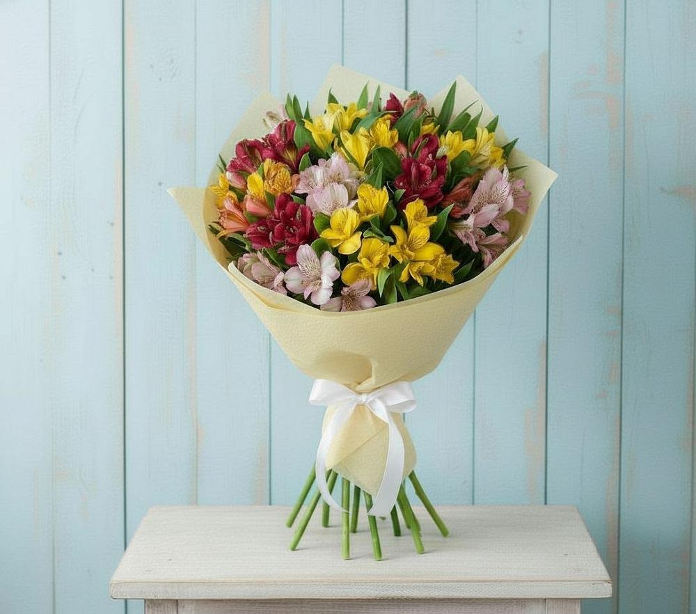 Букет цветов из: Альстромерии в Верхней Хаве