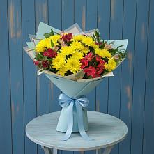 Букет цветов из:  Альстромерии и Хризантемы в Верхней Хаве