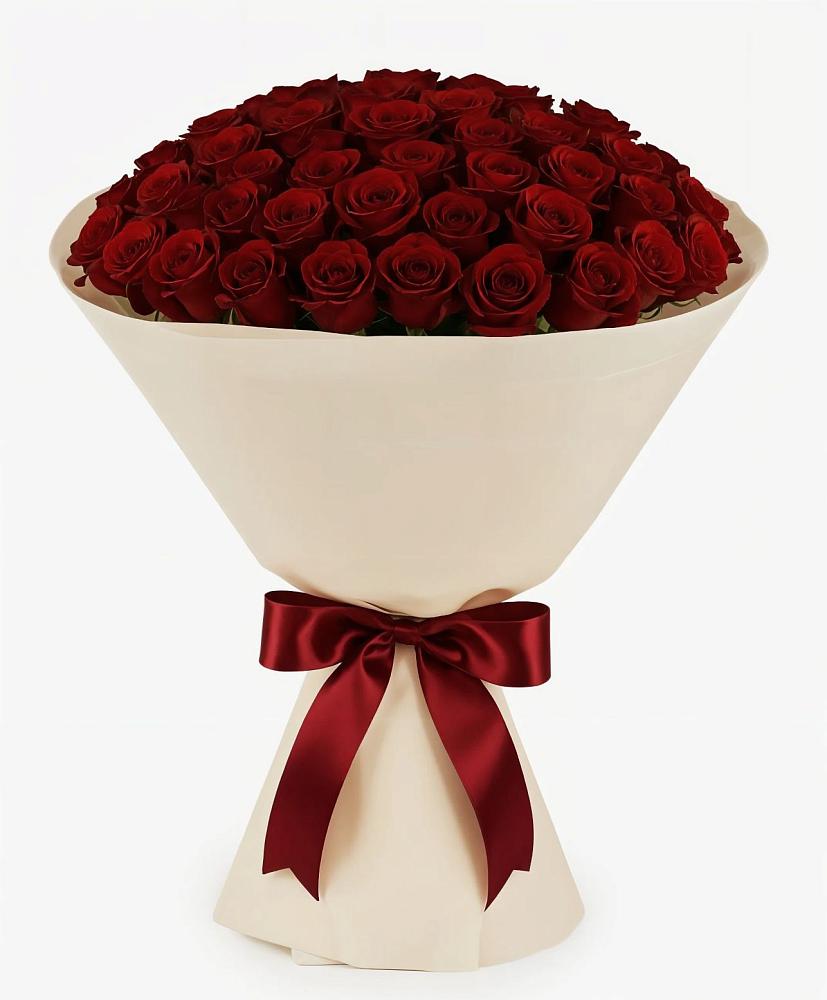 Букет 101 Бордовая роза Блэк Бакарра в Верхней Хаве