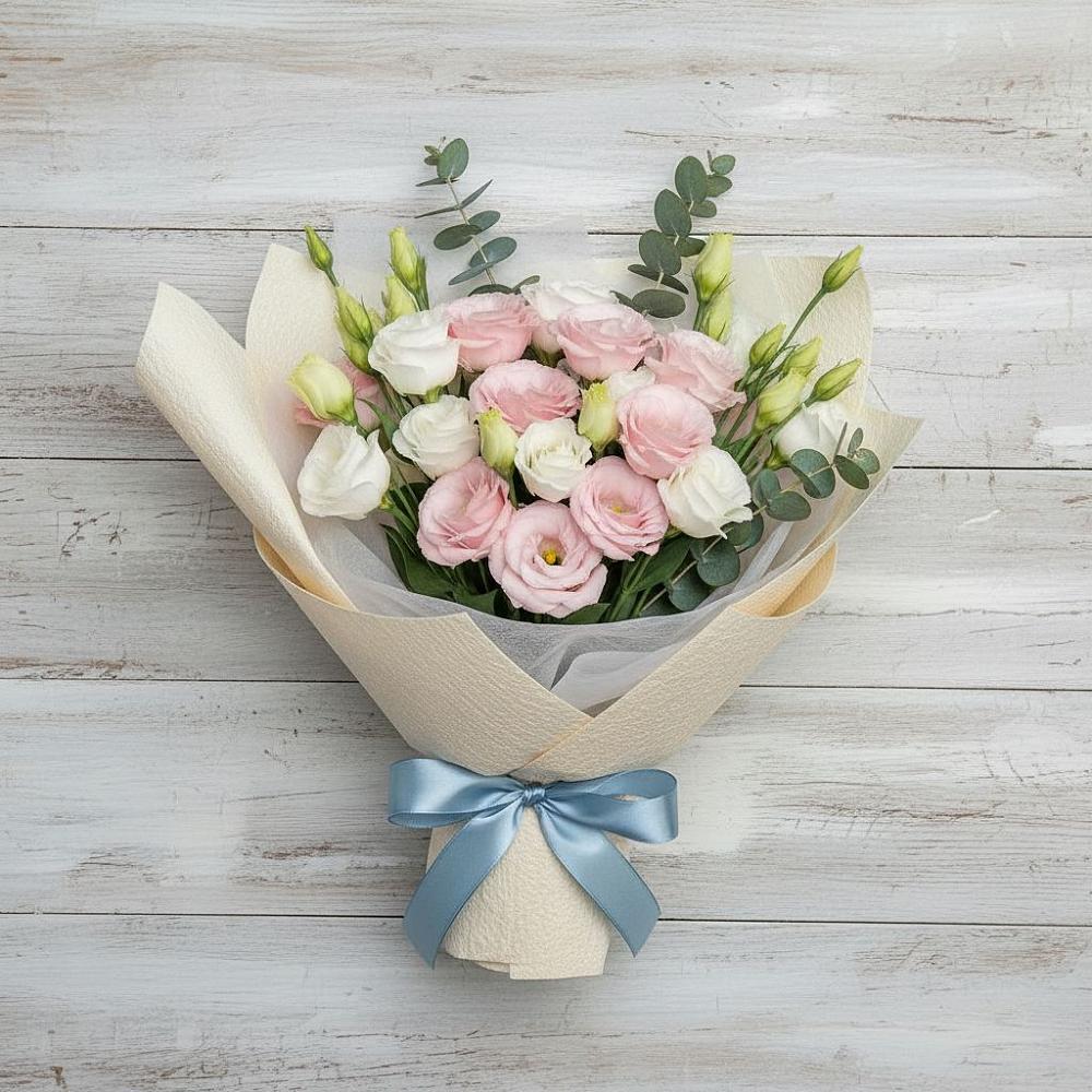 Букет цветов из: Лизиантусы в Верхней Хаве